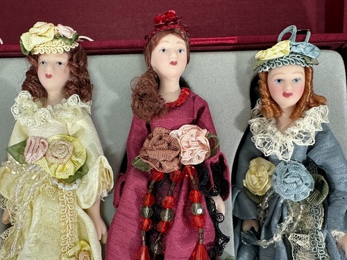 Ornamenti natalizi da donna vittoriana stile civettuola perline in pizzo vintage alte 7 - Foto 4 di 11