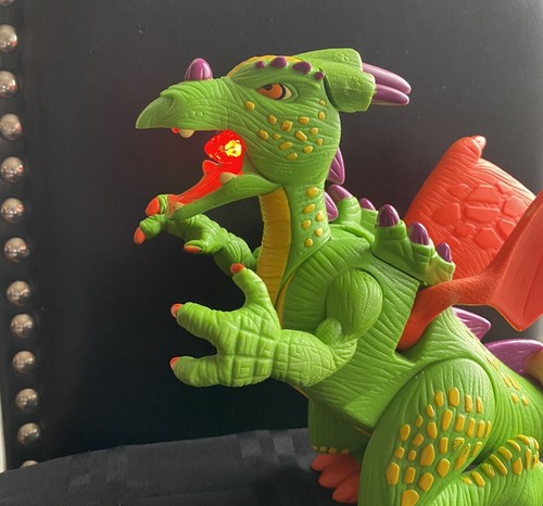 Vintage Imaginex Deluxe Green Dragon Toy • WORKING Lights & Sounds! 2005 Mattel - Picture 8 of 8