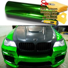 480 X 60 Green Chrome Mirror Vinyl Film Wrap Sticker Stretchable 40ft X 5ft