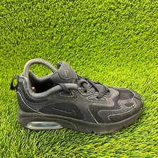 Nike Air Max 200 Boys Size 5Y Black Athletic Running Walking Shoes Sneakers