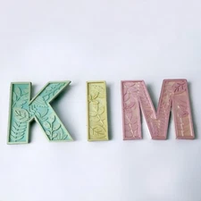 decorative letters, 3d Letters, Alphabets, Personalized design, Hanging Letters