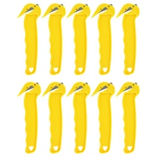 Thornton's  Plastic Disposable Shrink Wrap  Film Cutter, Yellow, 10-Count