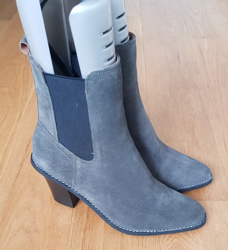 River Island Harry Khaki/Grey Suede Ankle Size Brand NEW