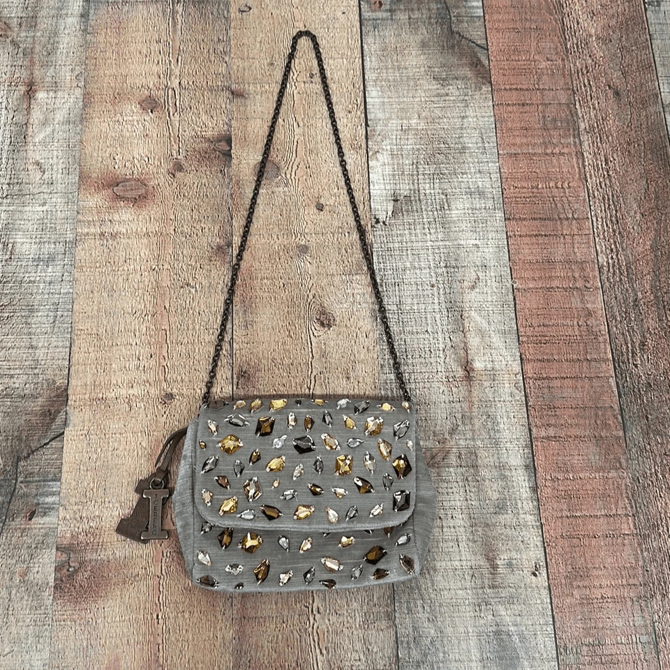 Bolso de Mano/Hombro Iceberg Terciopelo Joya Piedras Foto 2 de 4