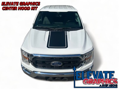 For Ford F-150 Graphics Hood Center Stripes Vinyl 3M Auto Decals 2021-2024
