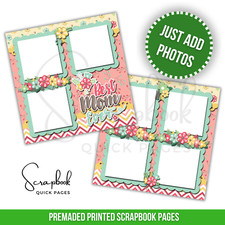 Mother's Day Scrapbook Pages Mom PRINTED Premade Scrapbook Quick Pages 51