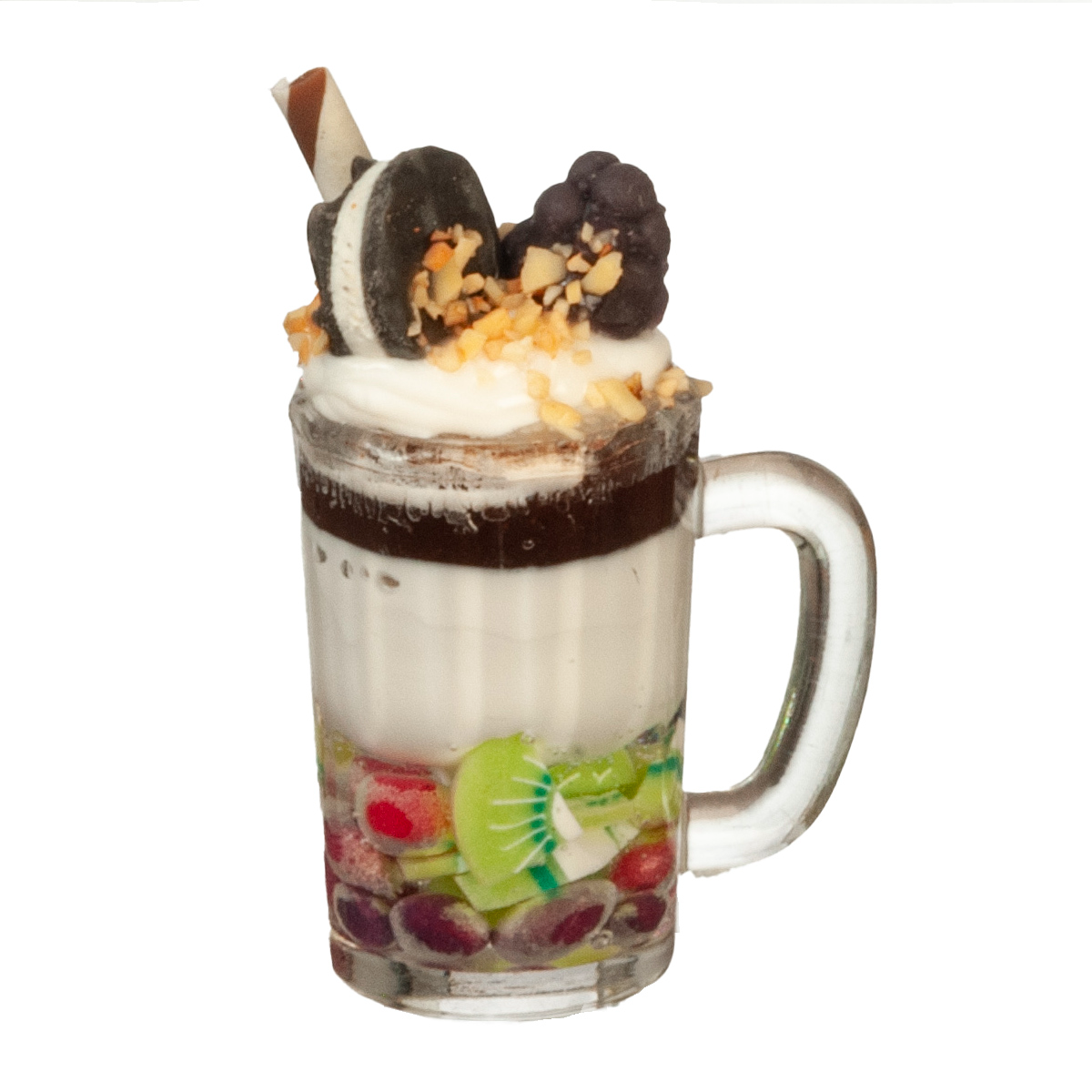 Dolls House Chocolate Smoothie Miniature Oversized Kitchen Shop Café Drink