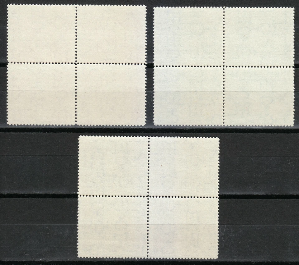 Rumania 1945 MNH Mi 861-863 Sc B273-B275 Lenin, Engels, Marx / Bloques de 4** Foto 2 de 2