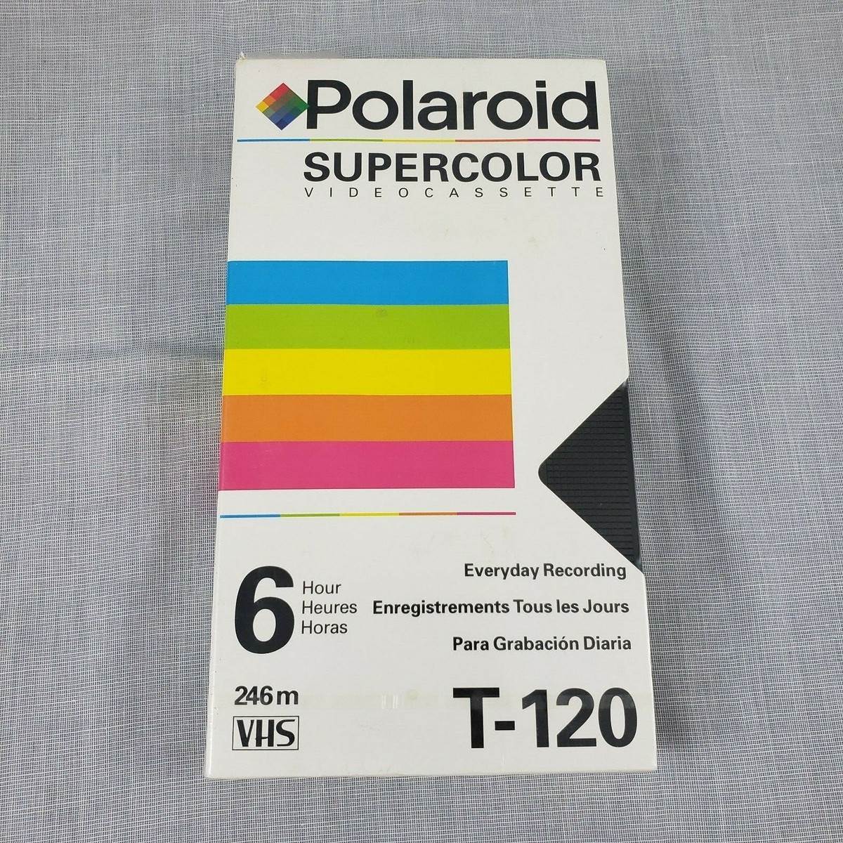 Polaroid Supercolor VHS Tape Blank 6 Hour T-120 Vintage Media 1993