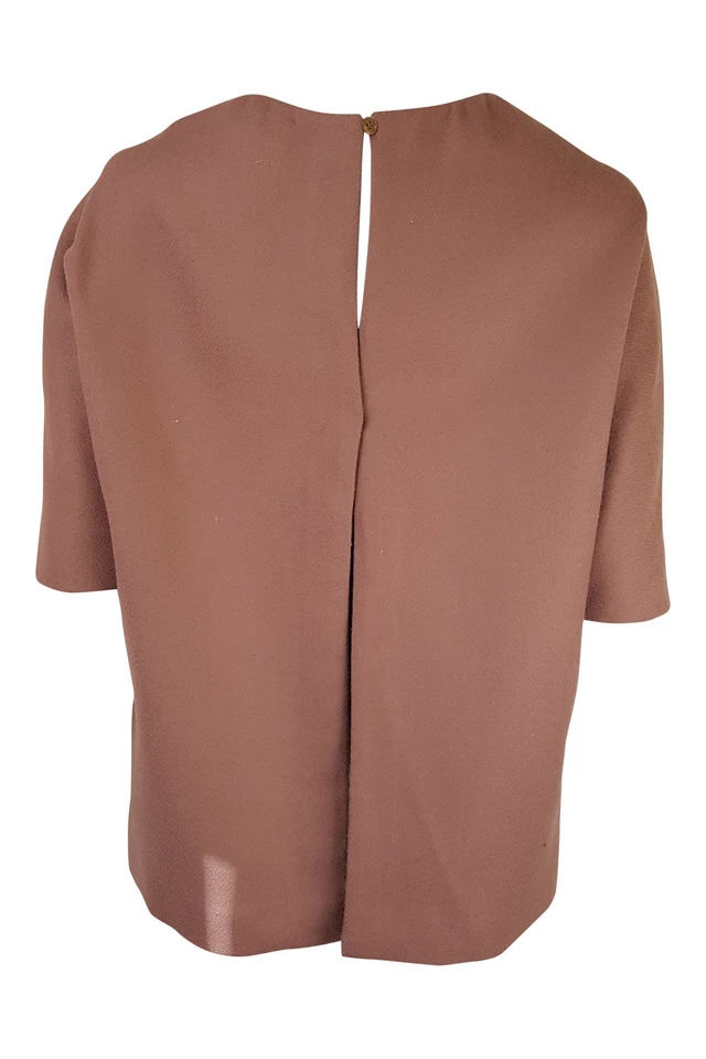 STELLA McCARTNEY Wool Rose Coloured Short Sleeved Top (40) - Image 3 of 3
