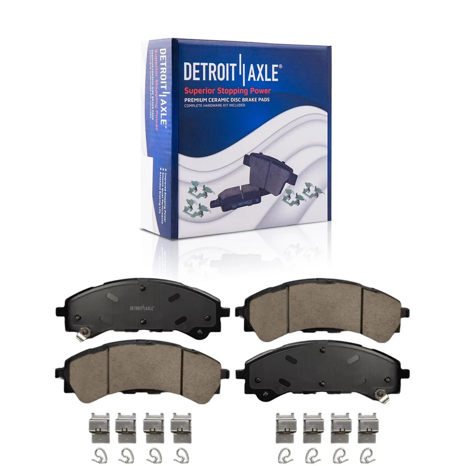Front Drilled and Slotted Brake Rotors Brake Pads Kit for 2019-2023 Ford Ranger - Image 4 of 4