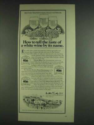 1978 Christian Brothers Wine Ad - Chenin Blanc