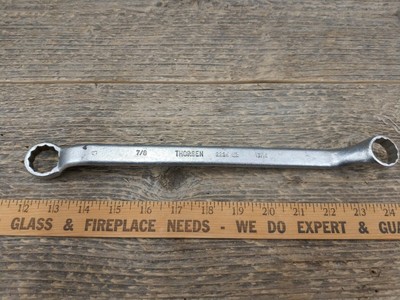 Vintage Thorsen Mfg Usa 2226 Off Set Box End Wrench 7 8 X 13 16