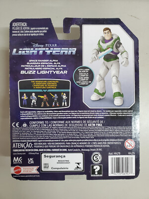 Buzz Lightyear Space Ranger Alpha Figure Disney PIXAR Mattel Laser