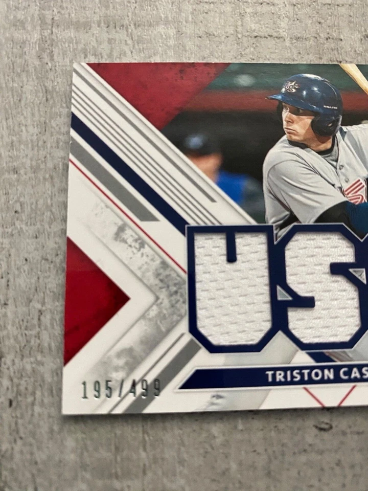 2019 Triston Casas Elite Extra Edition USA Team Materials 195/499 Patch Red Sox - Image 4 of 4