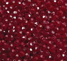 8mm Dark Ruby Red Faceted Round Craft Beads   500pc Jewelry Making Beads