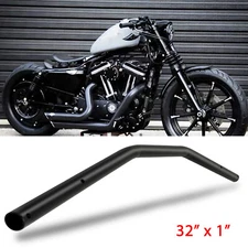For Harley Sportster 883 1200 Custom 1" Low Rise Drag Handlebar Tracker Black