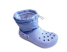 Crocs Classic Lined Neo Puff Slip On Boot  Mens Size 8 Womens 10 Digital Violet