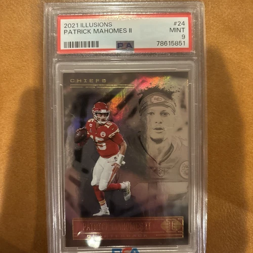 2021 PANINI ILLUSIONS RETAIL #24 PATRICK MAHOMES II CHEIFS PSA 9