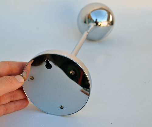 Space Age Ball Clock watch Silver with alarm and light eye - Picture 10 of 10