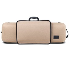 GEWA Violin Case, Bio-A, Oblong, 4/4-1/2, Beige, Pocket  Adjustable Neck Pad