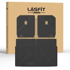LASFIT Cargo Mat for Rivian R1S 2022-2026 All Weather Trunk Liner with Seatback