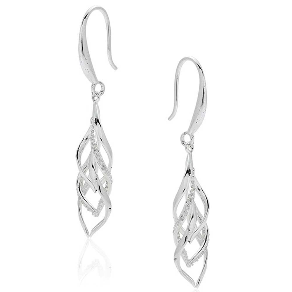 Equilibrium Twisted Bliss Silver Plated Triple Twist Earrings 359127
