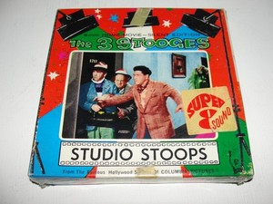 THE THREE STOOGES ( STUDEO STOOPS ) Super 8 SOUND & B/W 200ft
