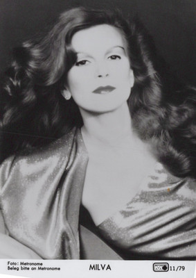 Milva Photograph Original Black And White Press Promotional Print November 1979