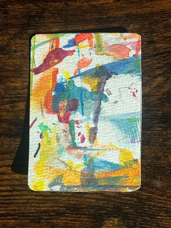 ACEO Original Art Card – Palette drop, palette swatch, Palette art, watercolor