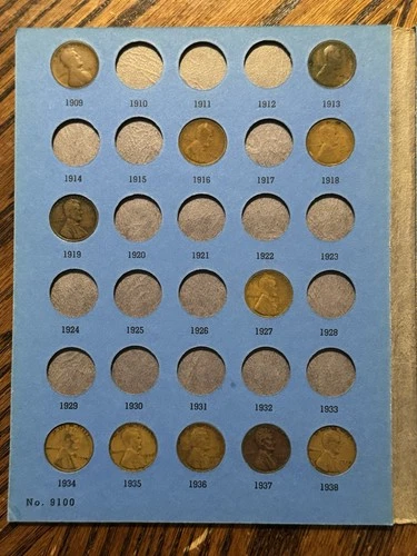 Lincoln Cent Collection 1909-1957 (34 Pennies) Circulated - NO RETURNS