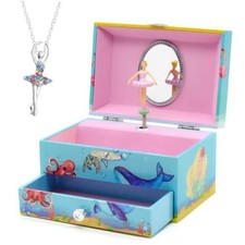 Musical Jewelry Box for Girls, Small Musical Ballerina Jewelry Box, 5 inches