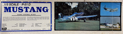 Pica 89'' 1/5 Scale P-51D Mustang RC Airplane Kit