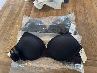 NWT (2) Lively brand All Day Deep No Underwire Bras in Black 38DD