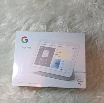 New Sealed Google Nest Hub 2nd Gen 7-inch Smart Display GAO1331-US Chalk White