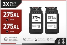 2 Pack PG-275XL Black Ink Cartridge High Yield Compatible with Canon Printers