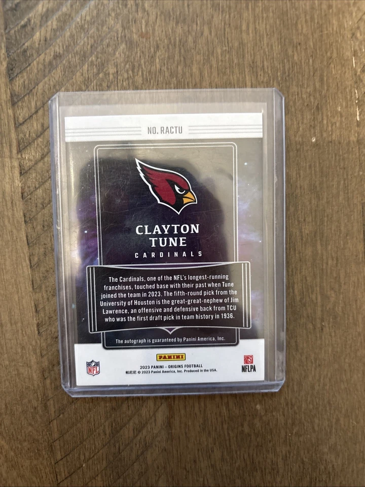 2023 Panini Origins - Rookie Autographs Clayton Tune #RACTU Orange /75 (AU, RC) - Image 2 of 4