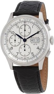 Bulova Men's Joseph Bulova Chronograph Date Day Automatic Watch 42MM 96C145