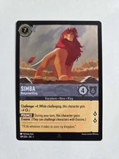 Simba Returned King COLD FOIL 189/204 - The First Chapter Lorcana