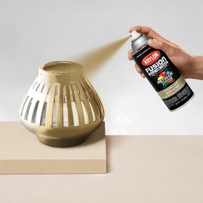 Rust-Resistant Gold Spray Paint, 12 oz - Perfect for Indoors & Outdoors