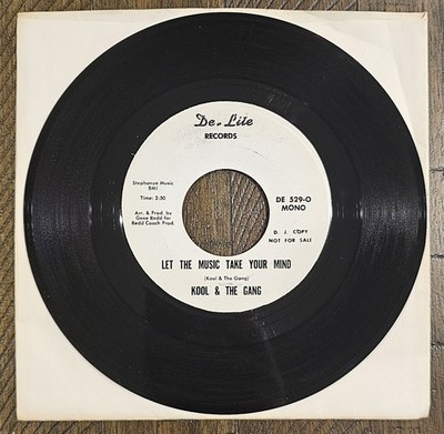 Funk 45 KOOL & THE GANG Let The Music Take Your Mind DE-LITE promo Record