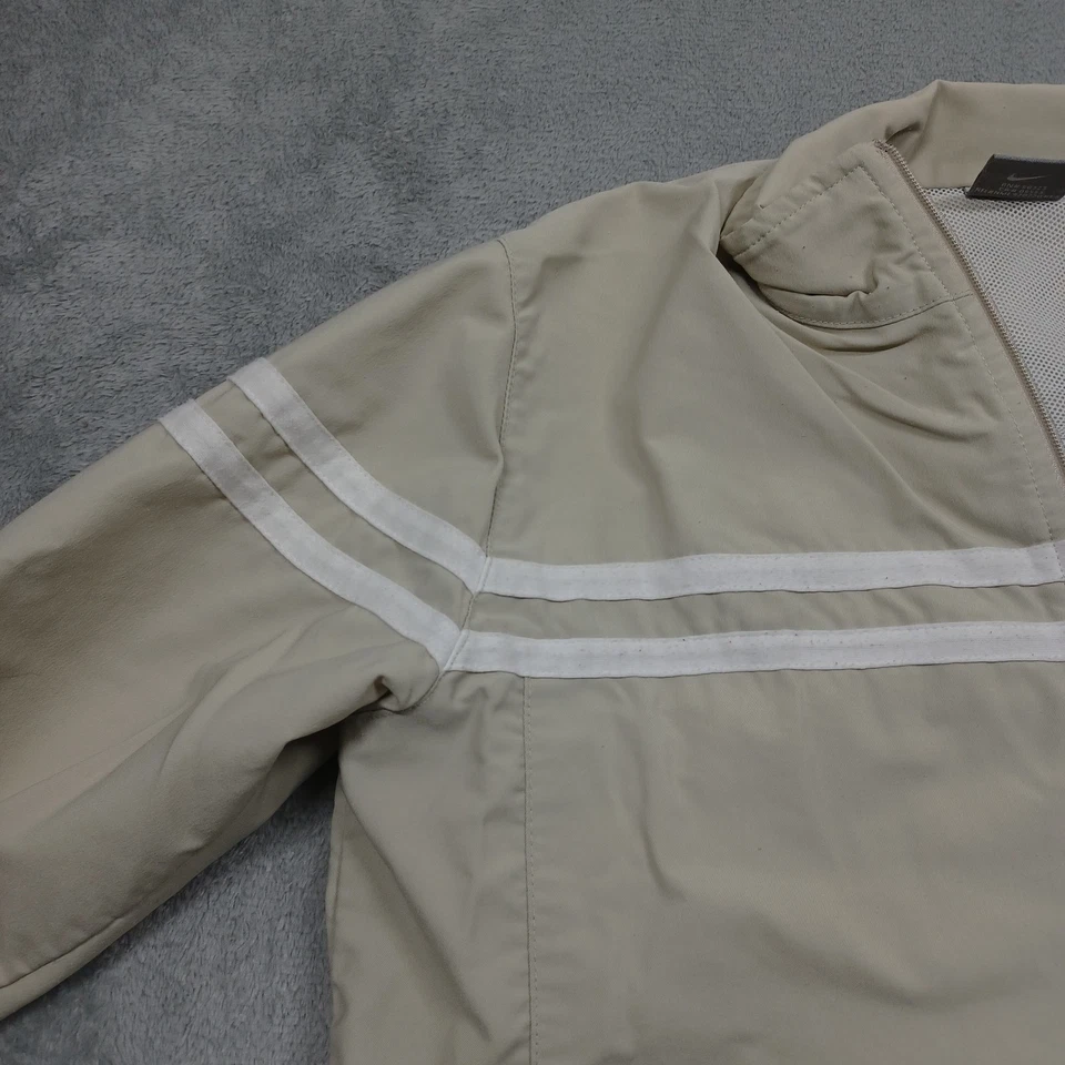 Chaqueta Nike Mujer Mediana Marrón Y2K Cremallera Completa Correr Ligera Foto 2 de 4