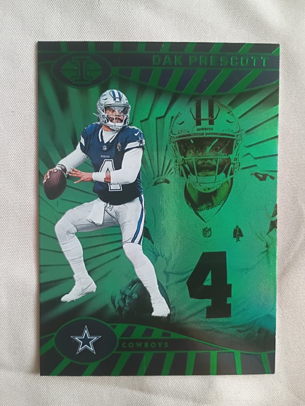 2024 Panini Illusions - Dak Prescott #21 Trophy Collection Emerald Cowboys