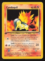 Cyndaquil 56/111 Neo Genesis 1st Edition Common