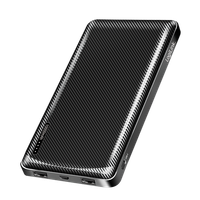 Powerbank 10000Mah USB-C Externer Akku Batterie Schwarz Zusatzakku Schnelllader