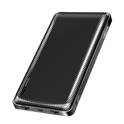 Power Bank Powerbank 10000mAh USB-C Akku schwarz Zusatzakku Handy Schnelllader