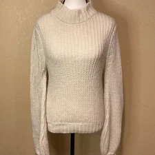 Bec & Bridge Sold at Revolve Women's Cream Sweater, Oversized Size 4, Cream