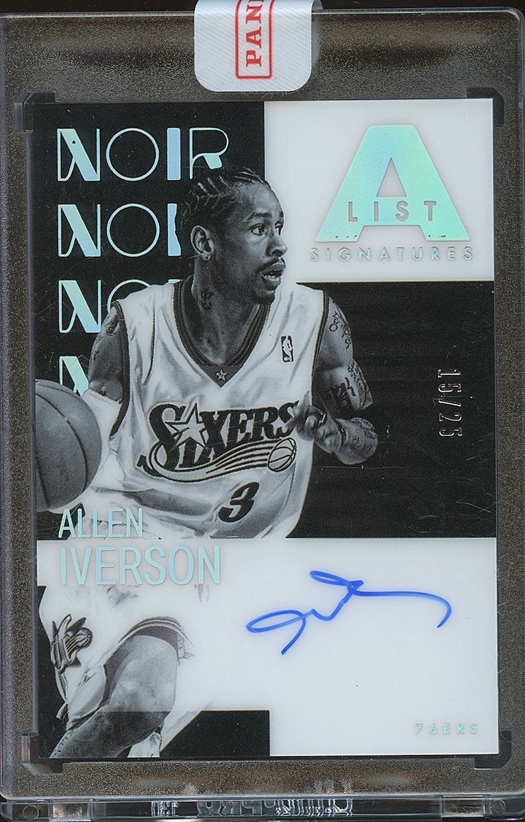 Allen Iverson 2024-25 NOIR A List Auto Autograph Philadelphia