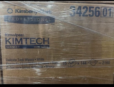 #ad #ad Kimtech 34256 Kimwipes Science Delicate Task Wipers Large Case 15 Boxes 2160ct $99.00