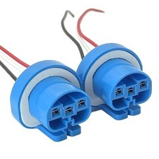 Headlight Bulb Connector Pigtail for 9007/HB5  9004/HB1, Ceramic 3-Pin Male Plu